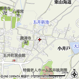 愛知県蒲郡市五井町中郷42周辺の地図