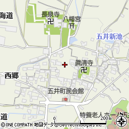 愛知県蒲郡市五井町中郷124-1周辺の地図