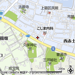 愛知県豊川市八幡町上宿71周辺の地図