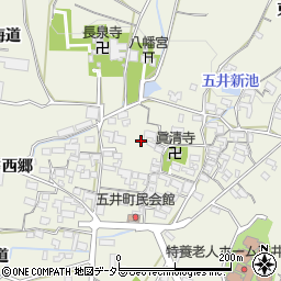 愛知県蒲郡市五井町中郷82周辺の地図