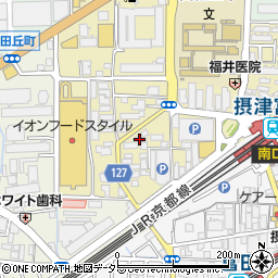 ラ・フォンテ摂津富田周辺の地図