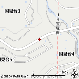 兵庫県西宮市国見台周辺の地図