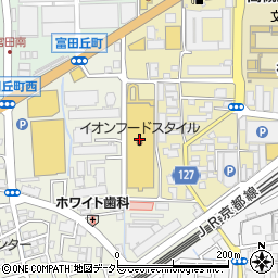 カーブスダイエー摂津富田周辺の地図