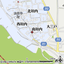 京都府城陽市水主南垣内15周辺の地図