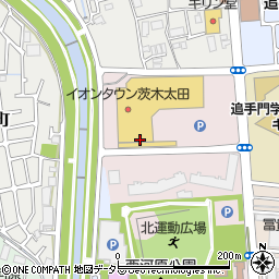 大阪府茨木市城の前町周辺の地図