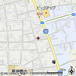静岡県藤枝市高洲21-8周辺の地図