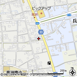 静岡県藤枝市高洲21-7周辺の地図