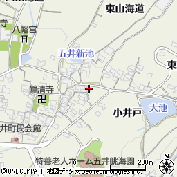 愛知県蒲郡市五井町中郷11周辺の地図