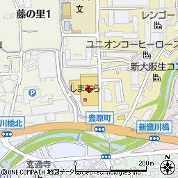 エディオン茨木藤の里店周辺の地図