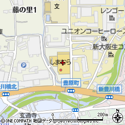 マクドナルド茨木藤の里エディオン店周辺の地図