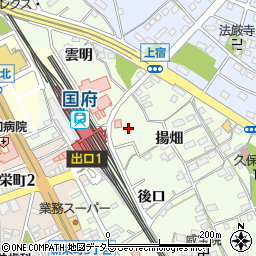 愛知県豊川市久保町葉善寺周辺の地図