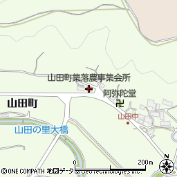 山田町集落農事集会所周辺の地図