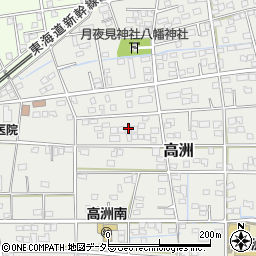 静岡県藤枝市高洲58-38周辺の地図