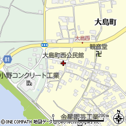 大島町西公民館周辺の地図