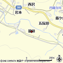 愛知県豊川市御津町金野籠田周辺の地図