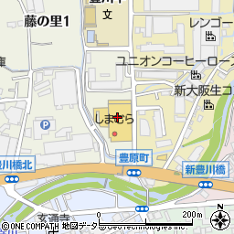 ファッションセンターしまむら茨木店周辺の地図