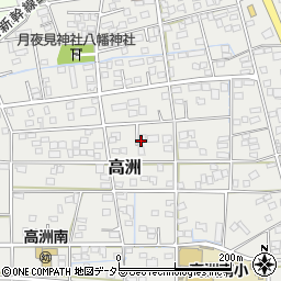 静岡県藤枝市高洲43周辺の地図