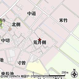 愛知県西尾市針曽根町荒井側14周辺の地図