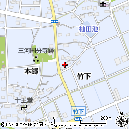 愛知県豊川市八幡町本郷57周辺の地図