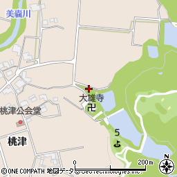 兵庫県三木市細川町（桃津）周辺の地図