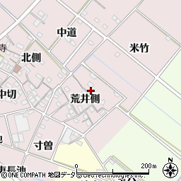 愛知県西尾市針曽根町荒井側6周辺の地図