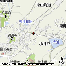 愛知県蒲郡市五井町中郷2周辺の地図