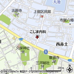 愛知県豊川市八幡町上宿75周辺の地図