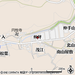 愛知県額田郡幸田町深溝仲坪周辺の地図