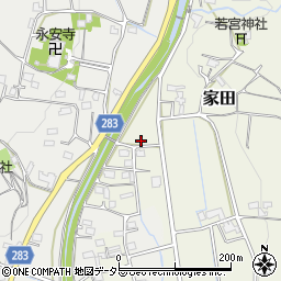 静岡県磐田市家田388周辺の地図