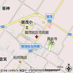 賀茂校区　市民館周辺の地図