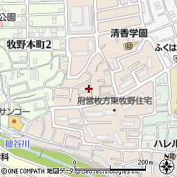 大阪府枚方市東牧野町17-6周辺の地図