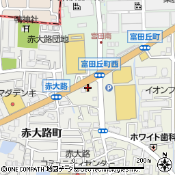 セブンイレブン高槻富田丘町店周辺の地図