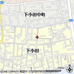 静岡県焼津市下小田周辺の地図