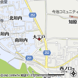 京都府城陽市枇杷庄大三戸15周辺の地図