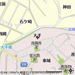 愛知県西尾市吉良町駮馬（大手）周辺の地図