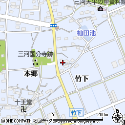 愛知県豊川市八幡町本郷50周辺の地図