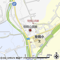 赤磐市立笹岡公民館周辺の地図