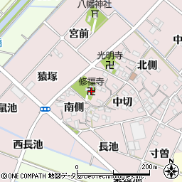 修福寺周辺の地図