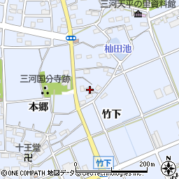 愛知県豊川市八幡町本郷52周辺の地図