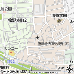 大阪府枚方市東牧野町20-5周辺の地図