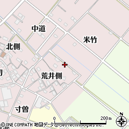 愛知県西尾市針曽根町荒井側4周辺の地図