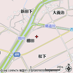 愛知県豊橋市賀茂町棚田周辺の地図