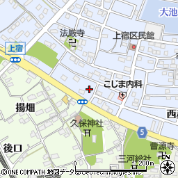 愛知県豊川市八幡町上宿60周辺の地図