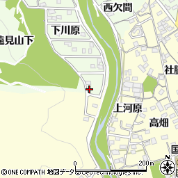 愛知県豊川市御油町下川原3周辺の地図