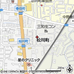 大阪府高槻市松川町10周辺の地図