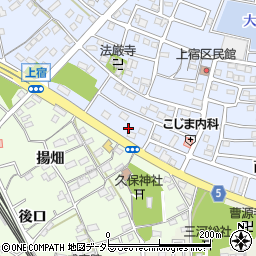 愛知県豊川市八幡町上宿62周辺の地図