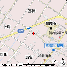愛知県豊橋市賀茂町代官屋敷1周辺の地図