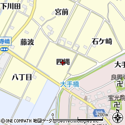 愛知県西尾市吉良町瀬戸（四縄）周辺の地図