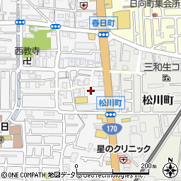 大阪府高槻市春日町15周辺の地図