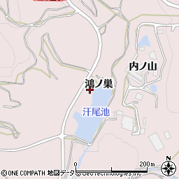 愛知県西尾市吉良町駮馬鴻ノ巣周辺の地図